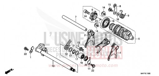 GEARSHIFT DRUM CB500XAM de 2021